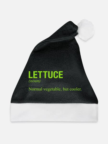 LETTUCE - Weihnachtsmütze - Schwarz/Weiß