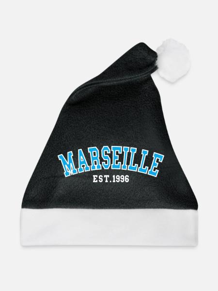 Marseille gegründet 1996 - Weihnachtsmütze - Schwarz/Weiß