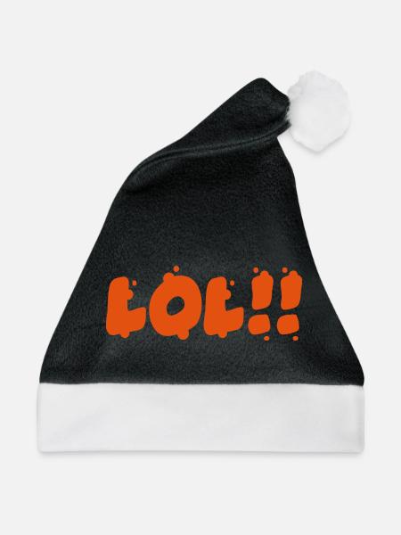 2541614 14950214 lol - Weihnachtsmütze - Schwarz/Weiß