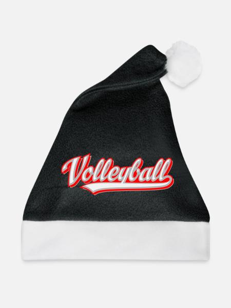 Volleyball - Weihnachtsmütze - Schwarz/Weiß