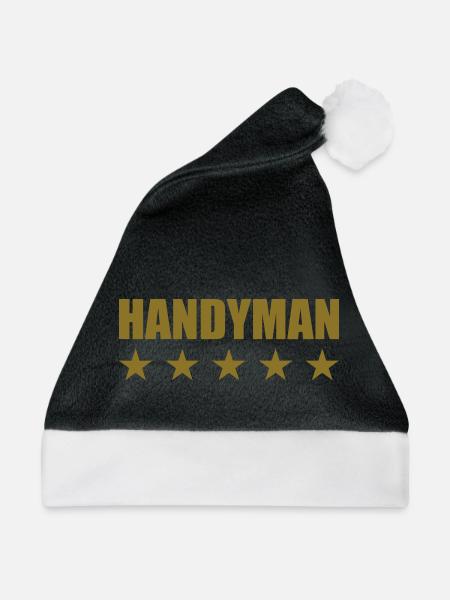 Heimwerker - Weihnachtsmütze - Schwarz/Weiß