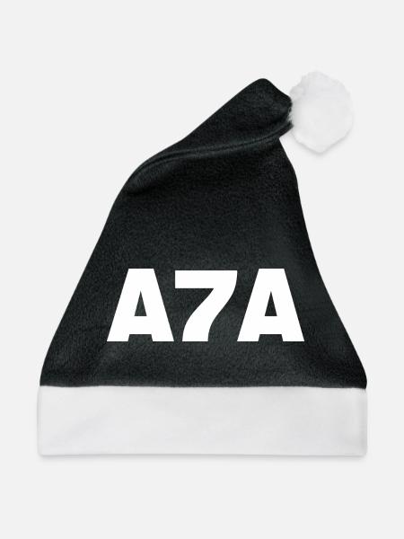 A7A Ägyptischer Slang für Ablehnung - Weihnachtsmütze - Schwarz/Weiß - Vorne