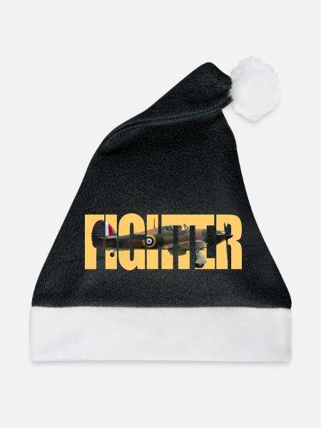 Fighter Hurricane - Weihnachtsmütze - Schwarz/Weiß