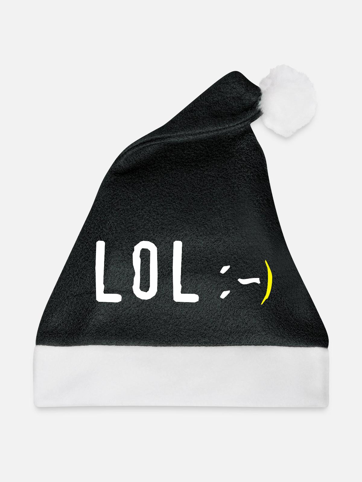 LOL - Weihnachtsmütze - Schwarz/Weiß - Vorne