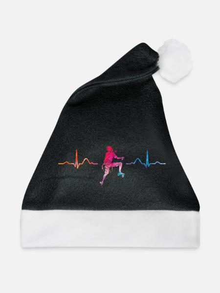 Boulderer Herzschlag Boulder Bouldern - Weihnachtsmütze - Schwarz/Weiß