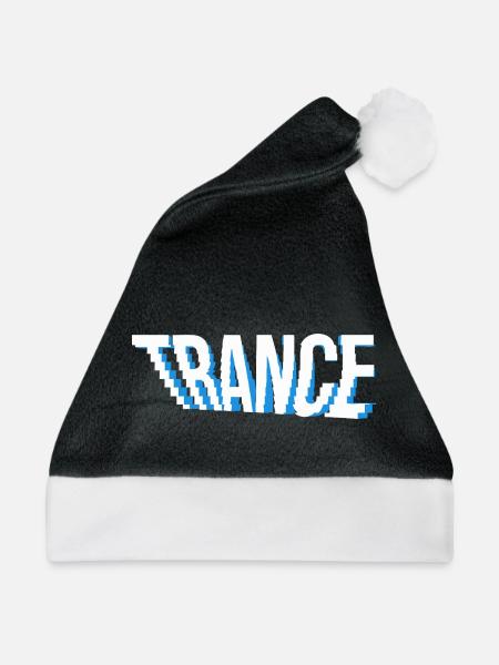 Logo-Design von Trance Music. - Weihnachtsmütze - Schwarz/Weiß