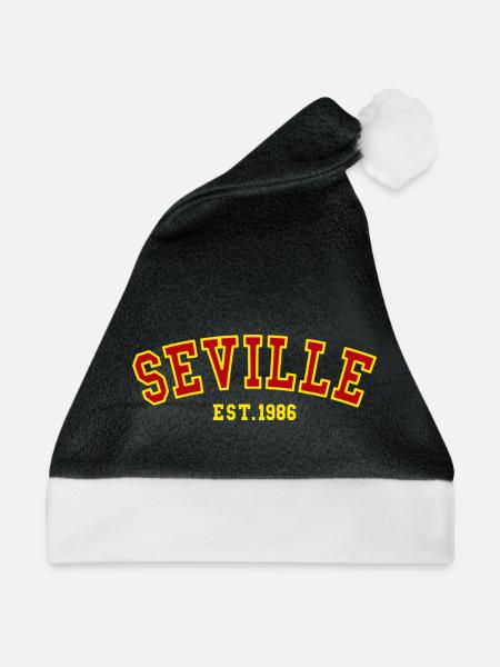 Sevilla gegründet 1986 - Weihnachtsmütze - Schwarz/Weiß