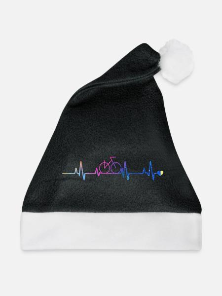 Fahrradherz Gradient - Weihnachtsmütze - Schwarz/Weiß