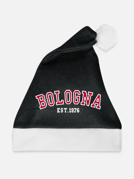 Bologna gegründet 1976 - Weihnachtsmütze - Schwarz/Weiß - Vorne