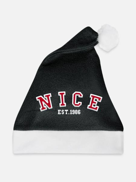 Nice, gegründet 1986 - Weihnachtsmütze - Schwarz/Weiß