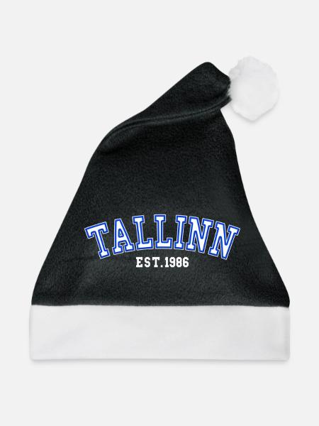 Tallinn gegründet 1986 - Weihnachtsmütze - Schwarz/Weiß