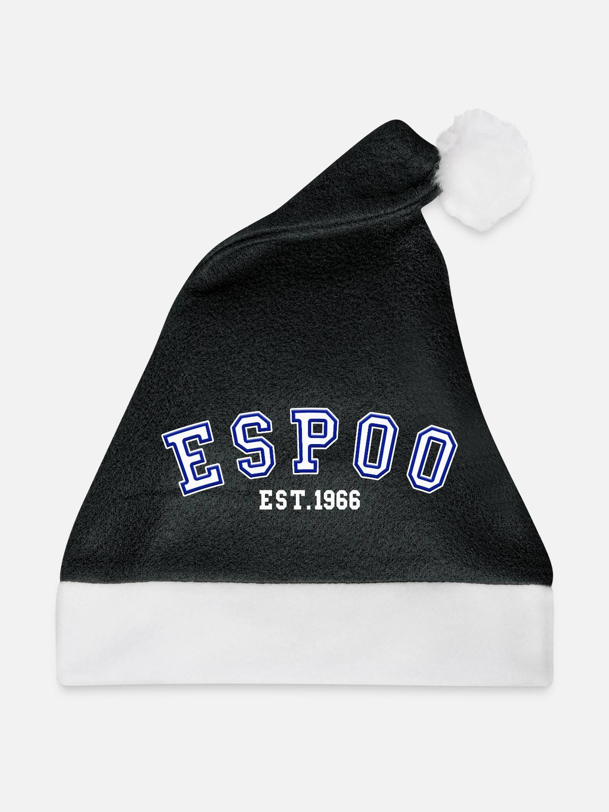 Espoo gegründet 1966 - Weihnachtsmütze - Schwarz/Weiß - Vorne