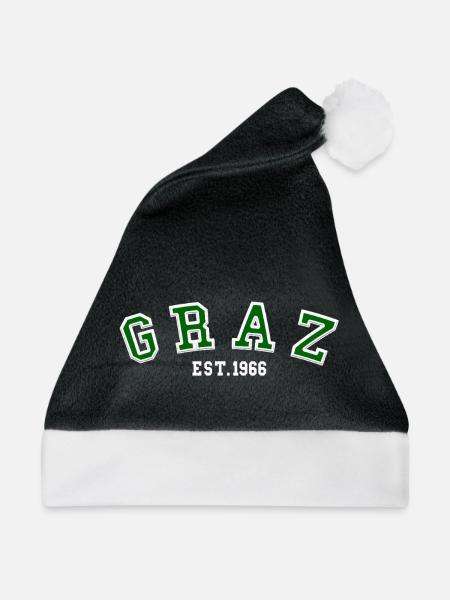 Graz gegründet 1966 - Weihnachtsmütze - Schwarz/Weiß
