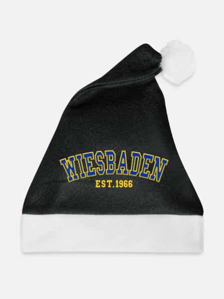 Wiesbaden gegründet 1966 - Weihnachtsmütze - Schwarz/Weiß