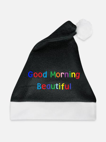 Good Morning - Weihnachtsmütze - Schwarz/Weiß
