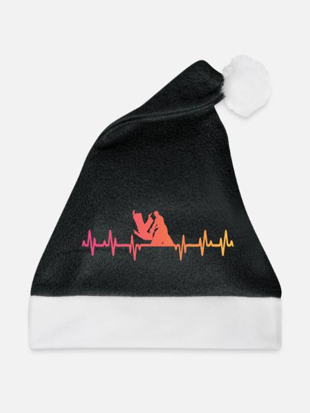 Aikido-Herzschlag Aikidoka-Herzschlag - Weihnachtsmütze - Schwarz/Weiß