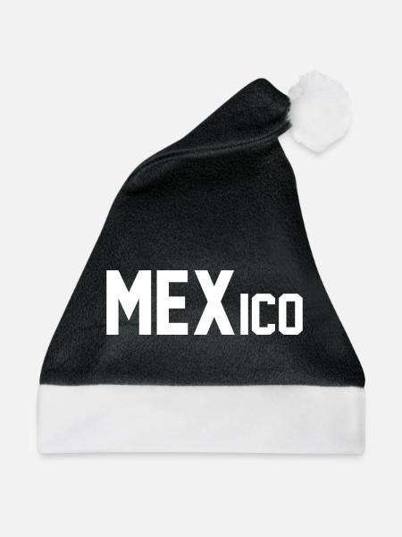Mexiko - Weihnachtsmütze - Schwarz/Weiß - Vorne
