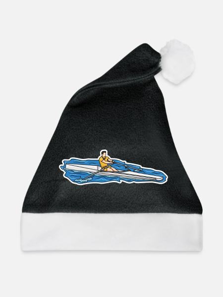Ruderer Skizze - Weihnachtsmütze - Schwarz/Weiß
