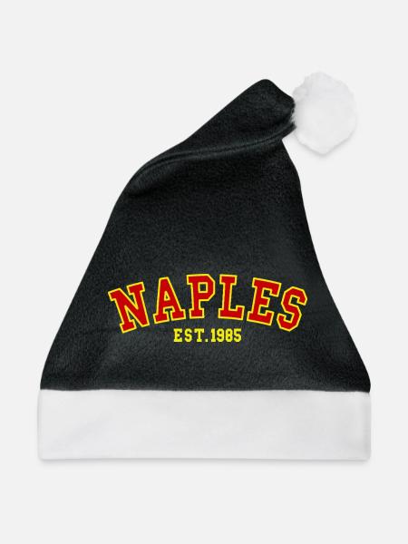 Neapel Est.1985 - Weihnachtsmütze - Schwarz/Weiß