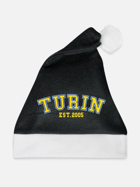 Turin Est.2005 - Weihnachtsmütze - Schwarz/Weiß