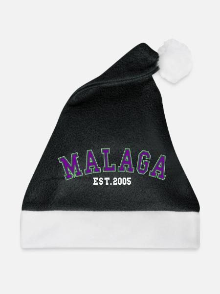 Málaga Est. 2005 - Weihnachtsmütze - Schwarz/Weiß