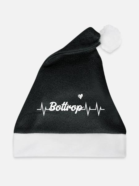 Heartbeat Bottrop - Weihnachtsmütze - Schwarz/Weiß - Vorne