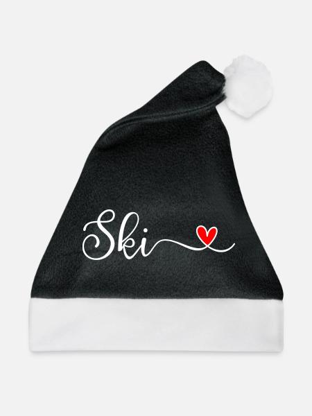 Ski - Weihnachtsmütze - Schwarz/Weiß