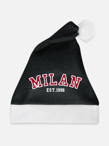 Mailand, gegründet 1996 - Weihnachtsmütze - Schwarz/Weiß
