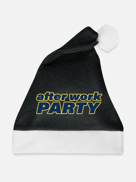 AFTER WORK PARTY - Weihnachtsmütze - Schwarz/Weiß