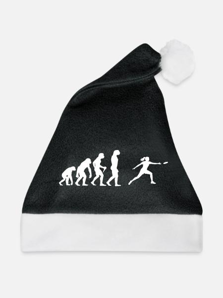 Ultimate Frisbee Geschenkidee für Disc-Golf-Runde - Weihnachtsmütze - Schwarz/Weiß