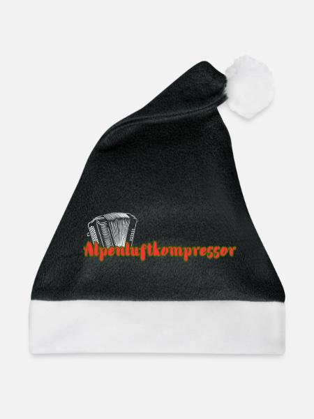 Alpenluftkompressor_2 - Weihnachtsmütze - Schwarz/Weiß - Vorne