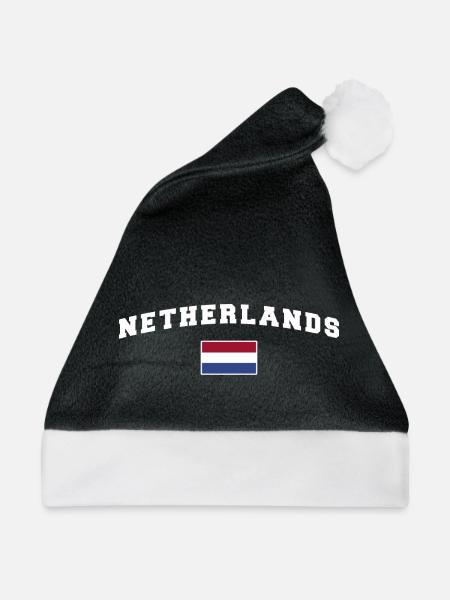 Holland Shirt - Weihnachtsmütze - Schwarz/Weiß