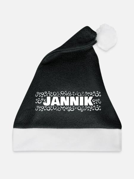 Geschenkidee Jannik - Weihnachtsmütze - Schwarz/Weiß