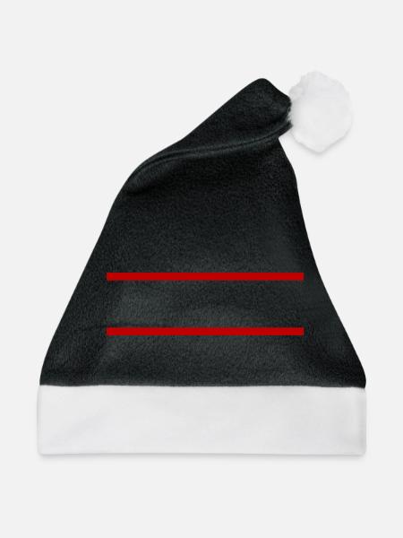 Linie symbol - Weihnachtsmütze - Schwarz/Weiß