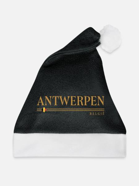 Antwerpen België Bronze - Weihnachtsmütze - Schwarz/Weiß