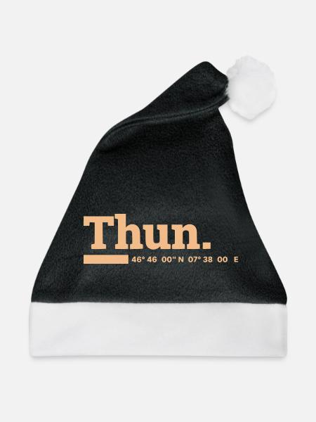 Thun Koordinaten - Weihnachtsmütze - Schwarz/Weiß