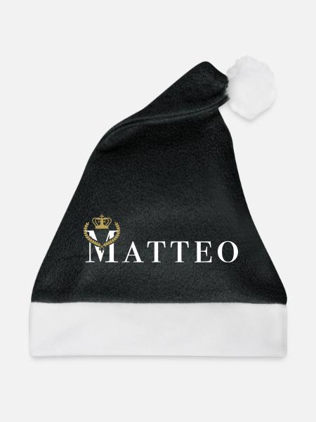 Matteo königlich - Vektorgrafik - Weihnachtsmütze - Schwarz/Weiß