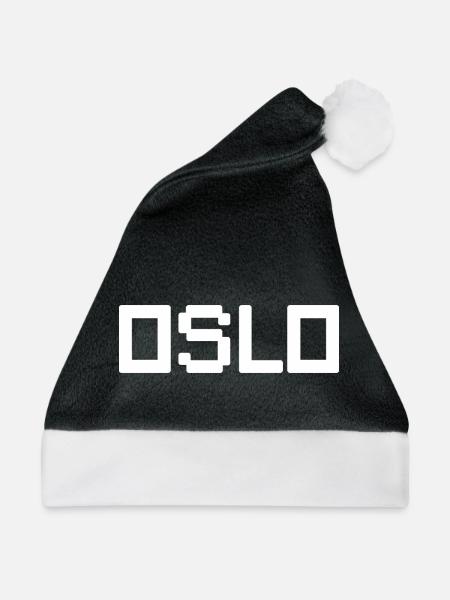 OSLO Norway Norwegen - Weihnachtsmütze - Schwarz/Weiß