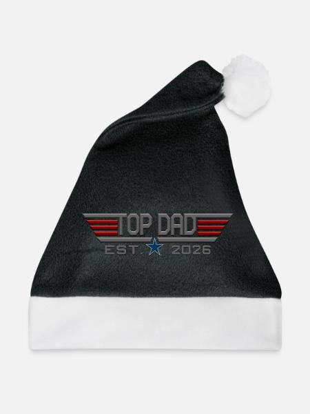 Top-Vater, Est. 2026 - Weihnachtsmütze - Schwarz/Weiß