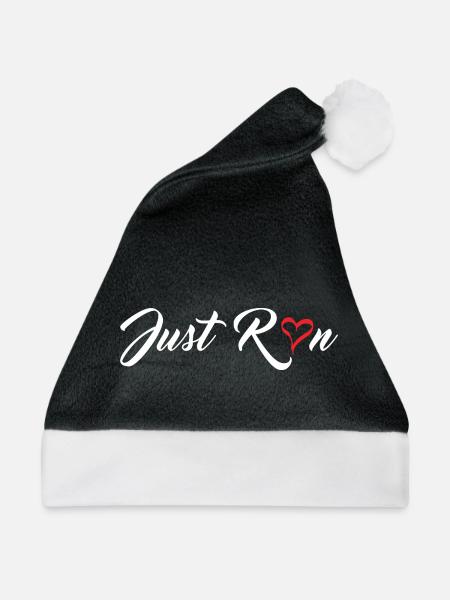 Lauf einfach - Weihnachtsmütze - Schwarz/Weiß