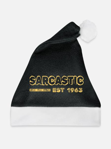 Sarkasmus 1963 - Weihnachtsmütze - Schwarz/Weiß