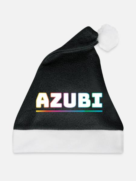 Design Azubi weiss bunt - Weihnachtsmütze - Schwarz/Weiß