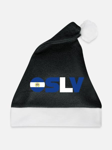 El Salvador - Weihnachtsmütze - Schwarz/Weiß