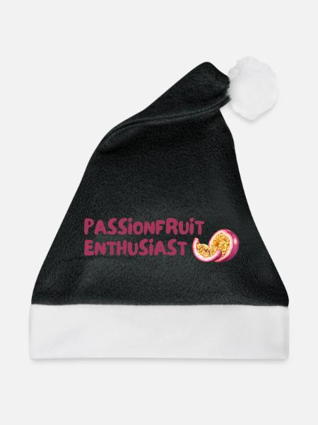 Passionsfrucht Enthusiast - Weihnachtsmütze - Schwarz/Weiß