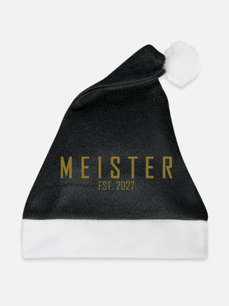 Meister 2027 - Weihnachtsmütze - Schwarz/Weiß