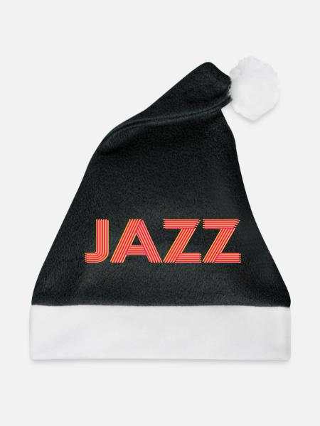 Jazz - Weihnachtsmütze - Schwarz/Weiß - Vorne