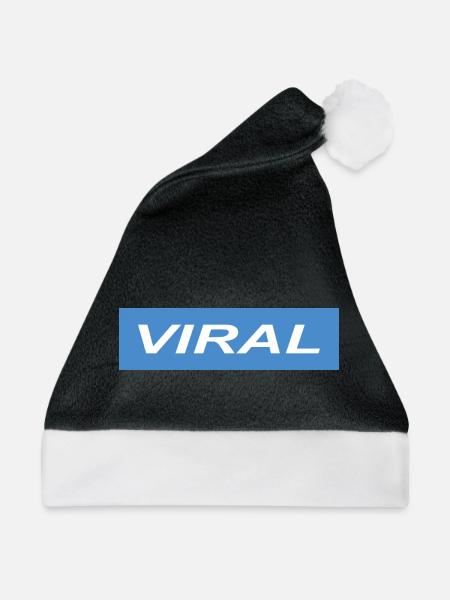 VIRAL - Weihnachtsmütze - Schwarz/Weiß