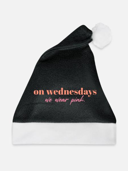 On Wednesdays We Wear Pink | Mean Girls Quote Desi - Weihnachtsmütze - Schwarz/Weiß