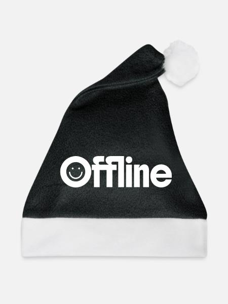 offline - Weihnachtsmütze - Schwarz/Weiß - Vorne