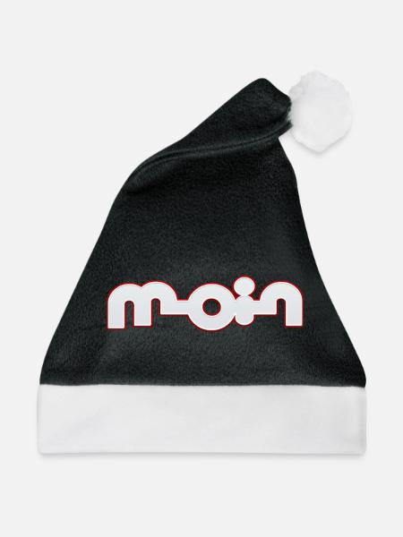 Moin - Weihnachtsmütze - Schwarz/Weiß